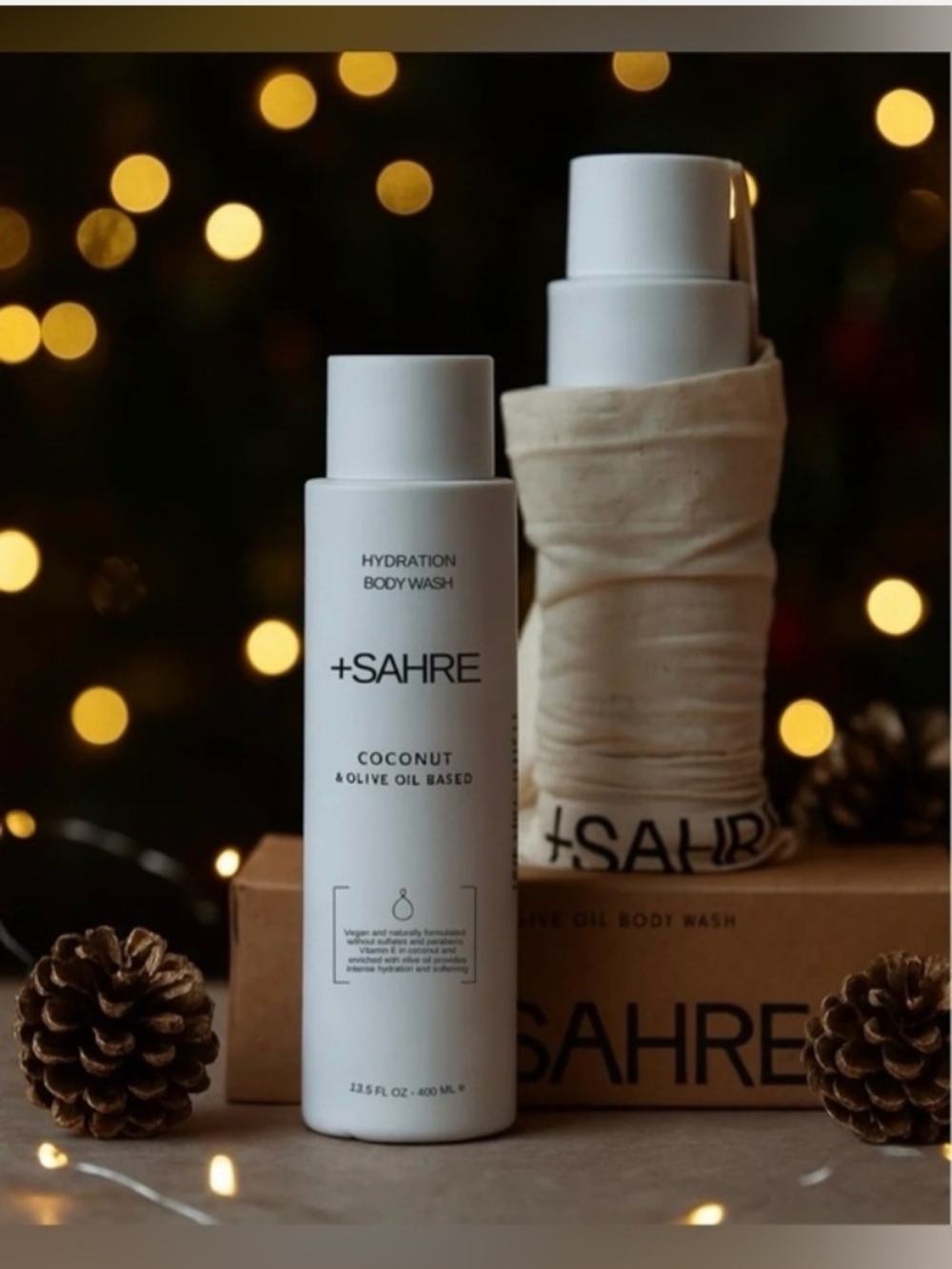 +SAHRE Hydration Body Wash Coconut & Olive Oil 13.5oz 🌿 Vegan